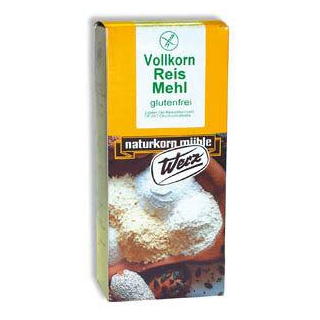 Reis Vollkorn Mehl, glutenfrei