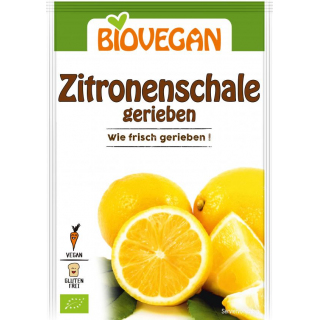 Zitronenschalen, gerieben