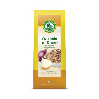 Zwiebeln rot & weiß geschnitten und getrocknet