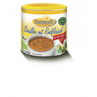 Bouillon mit Rindfleisch