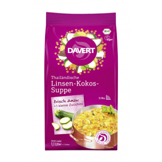 Thailändische Linsen-Kokos-Suppe