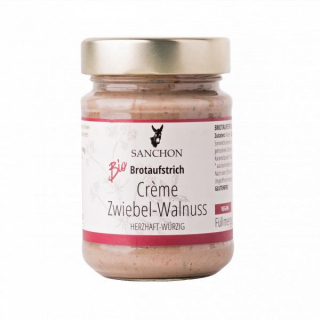 Brotaufstrich Crème Zwiebel-Walnuss vegan