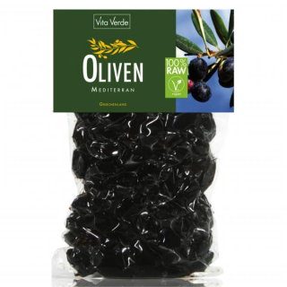 Oliven schwarz mit mediterranen Kräutern