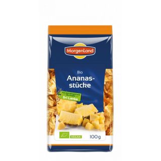 Ananasstücke getrocknet