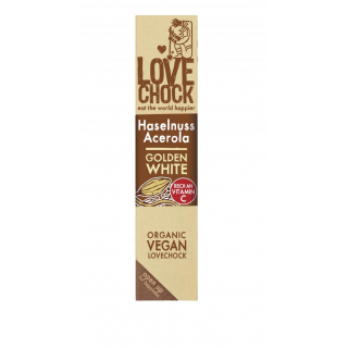 LOVECHOCK Riegel Golden White Haselnuss-Acerola