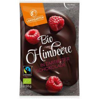 Himbeere in Zartbitter-Schokolade